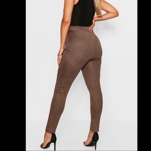 Dogtooth check legging pants
